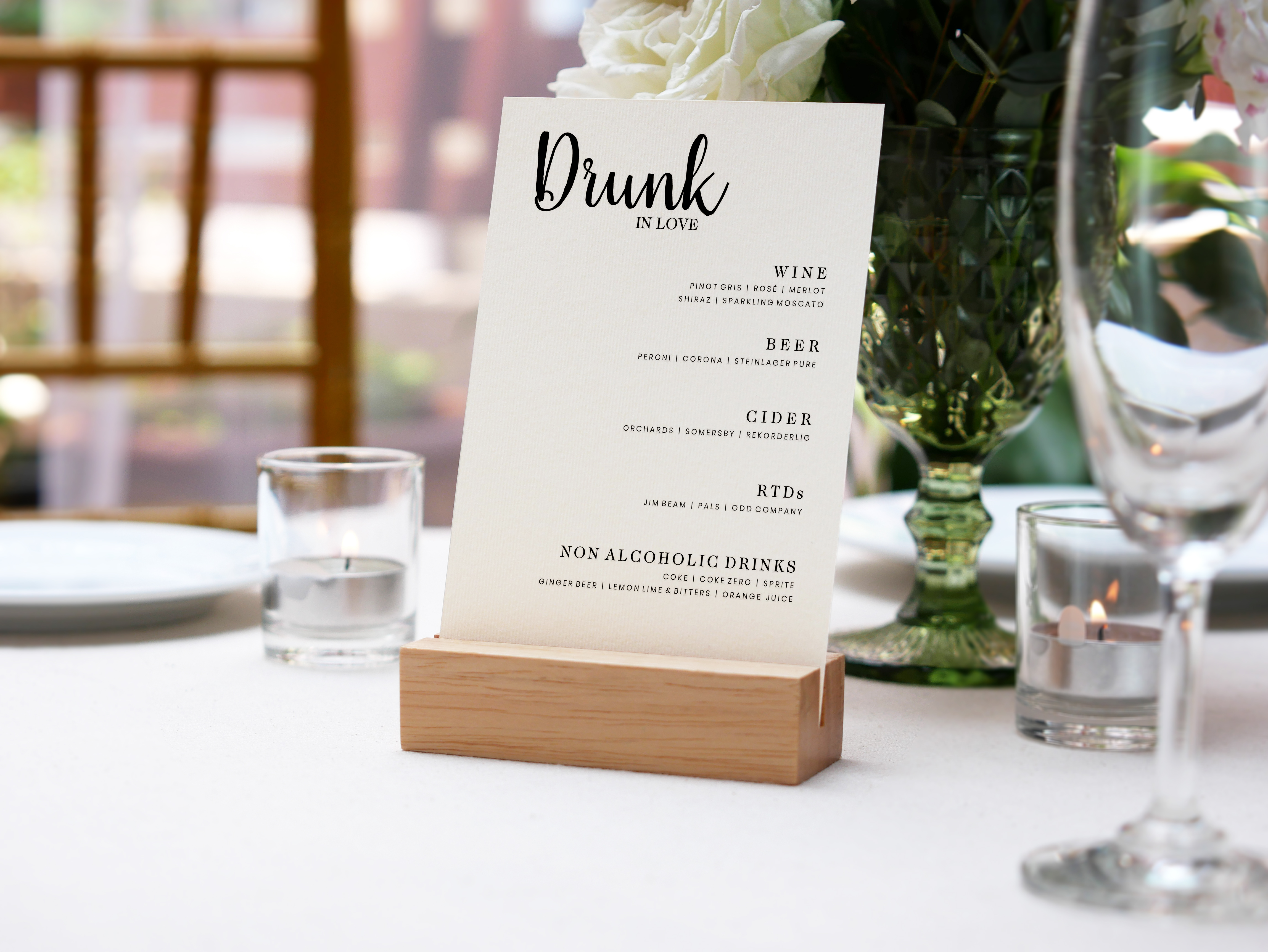 Wedding Table Signage