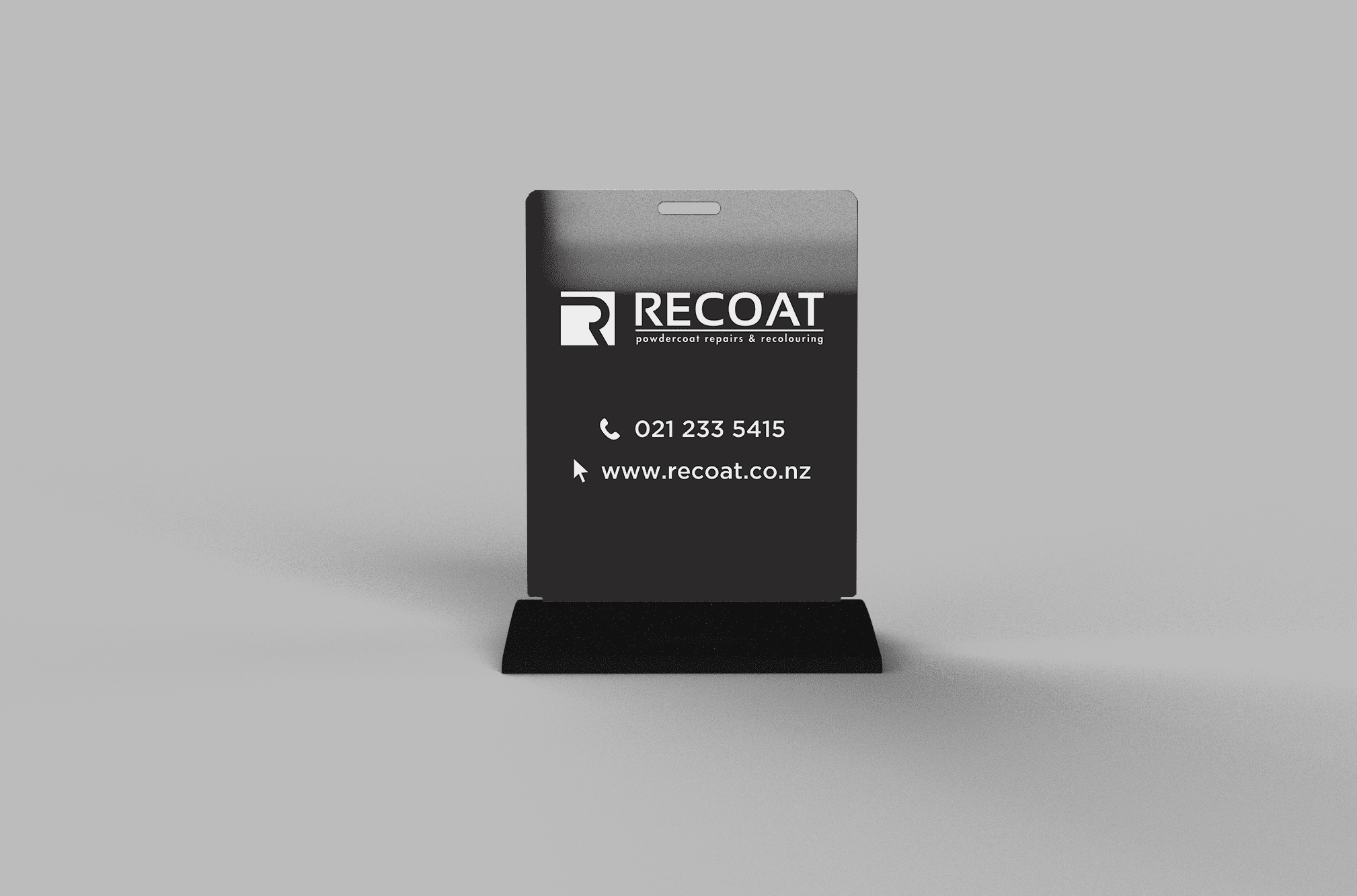 Recoat Footpath Sign